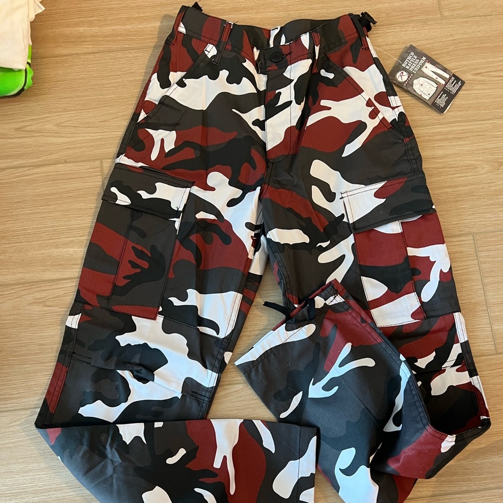 Red Rothco camp pants